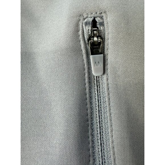 Mizzen + Main Men's Versa Quarter 1/4 Pullover Color Block Light Pastel Grey Per - Picture 2 of 11